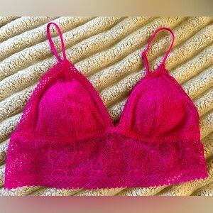 Victoria’s Secret hot pink bralette SMALL